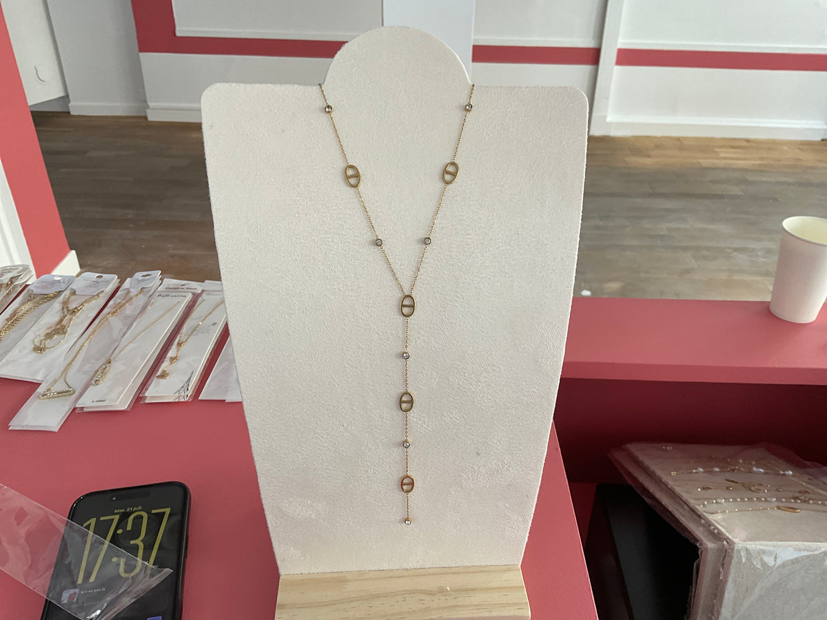Collier doré Y basique