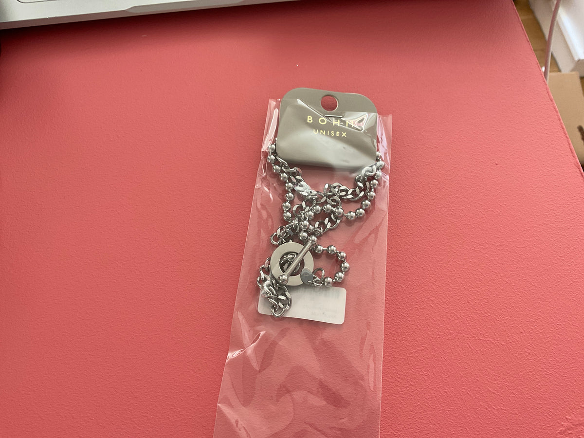 Collier homme argent chaînes différentes