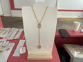 Collier doré  Y long
