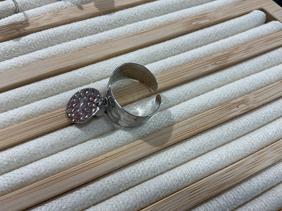 Bague argent breloque