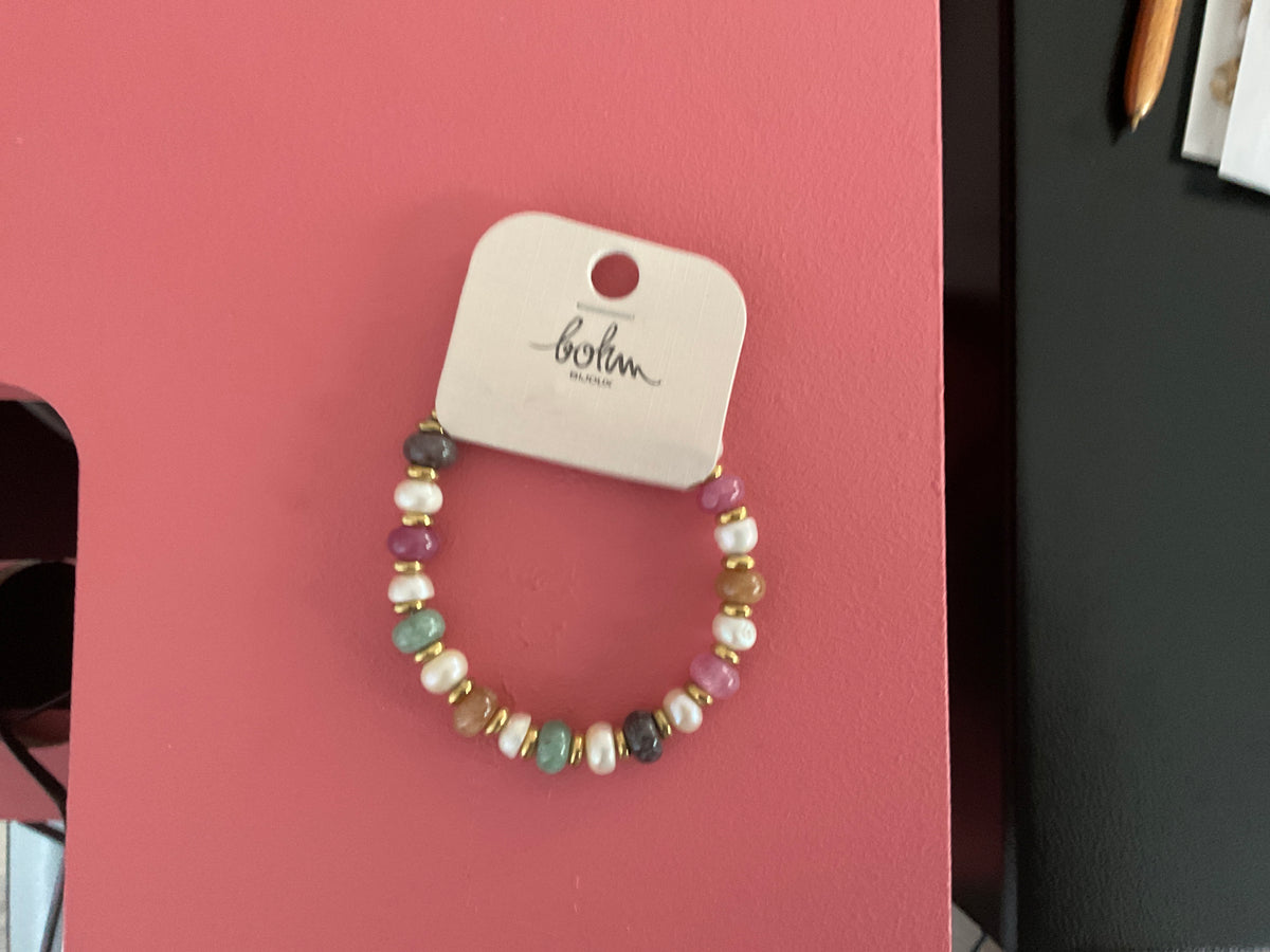 Bracelet perle couleur (parure)