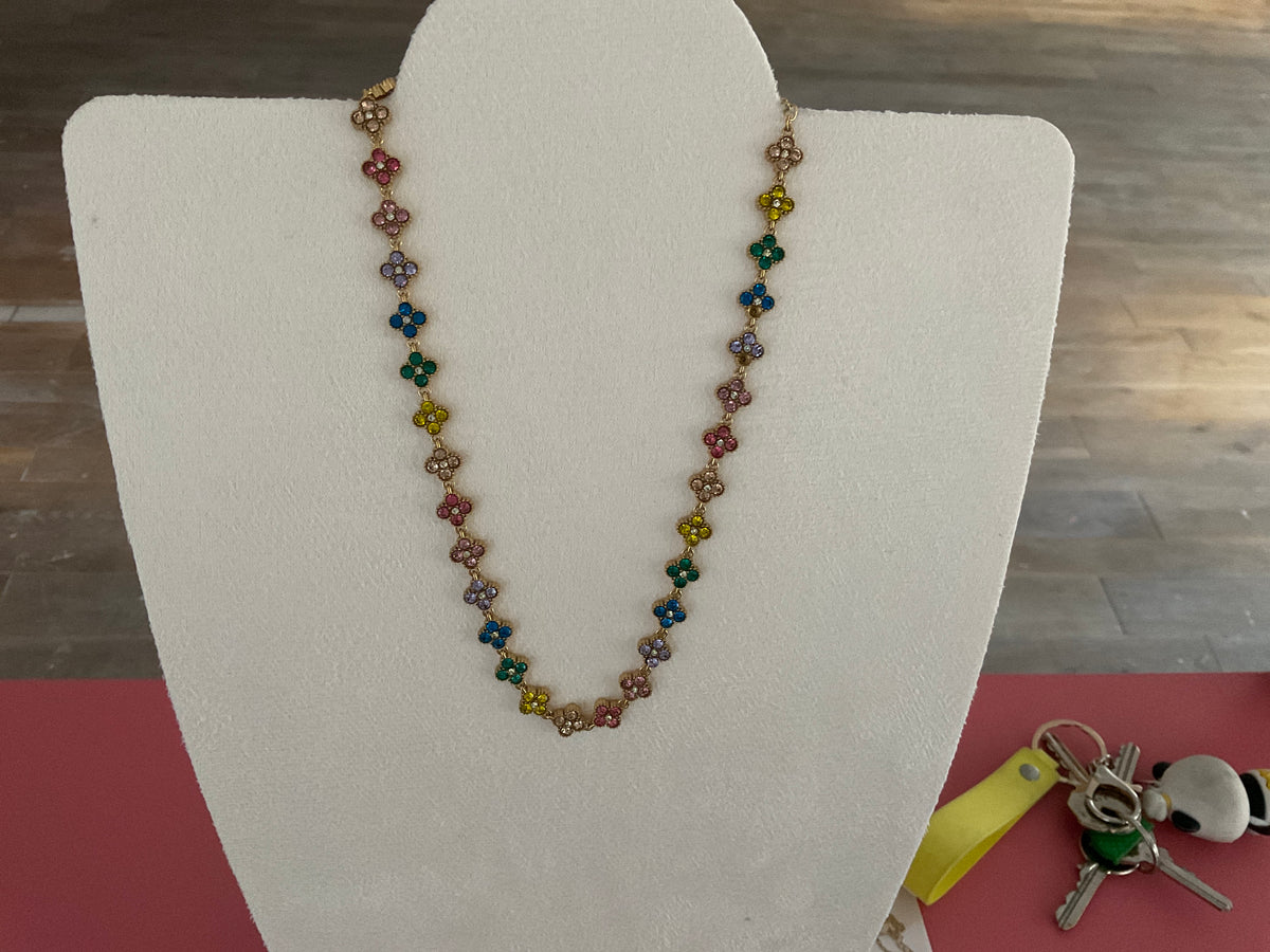 Collier paillette coloré