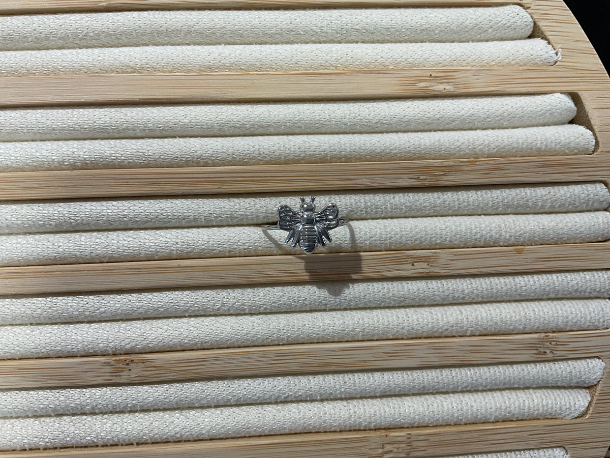 Bague argent abeille
