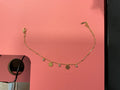 Chaîne de cheville doré fleur pleine et diamant