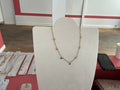Collier doré ras le cou cœur