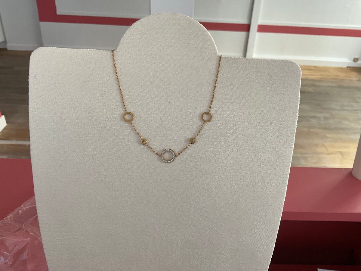 Collier doré rond