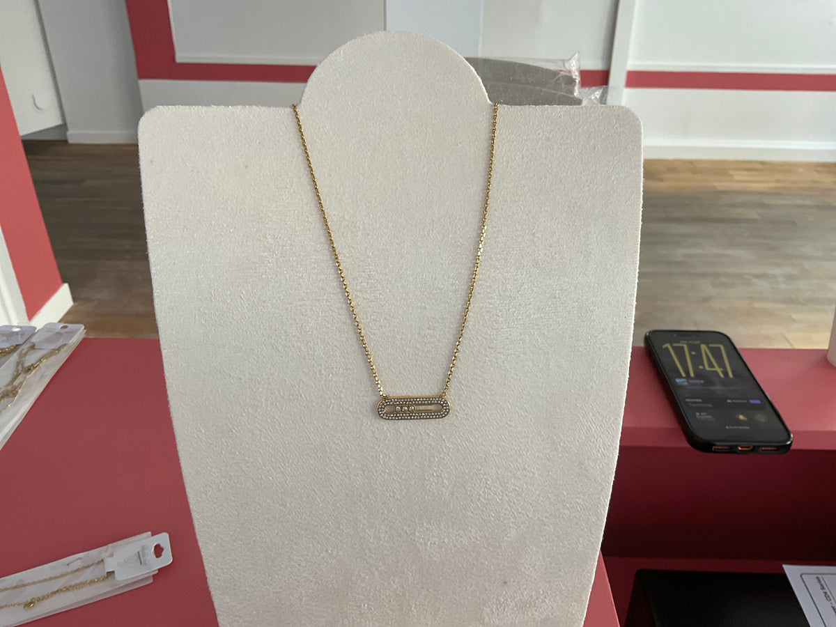 Collier doré large