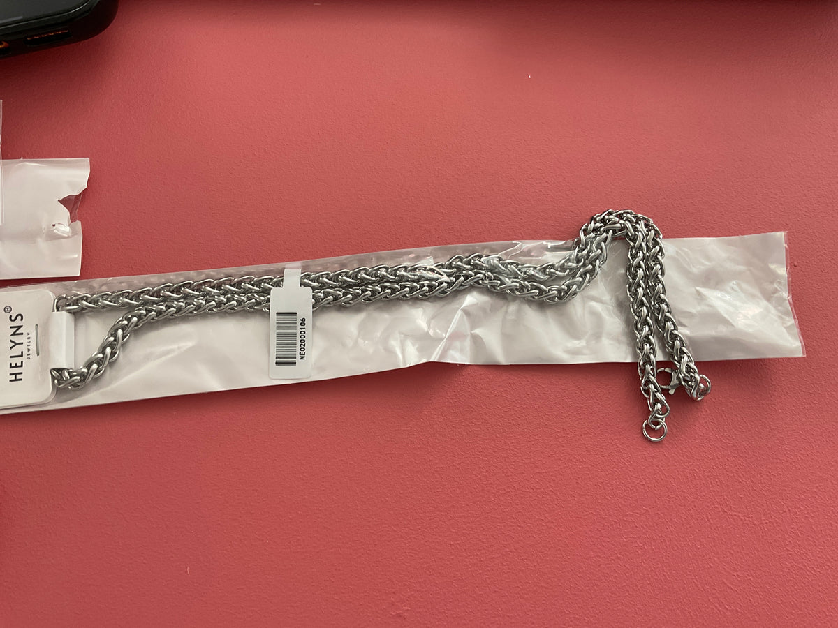 Collier homme argent maille arrondi