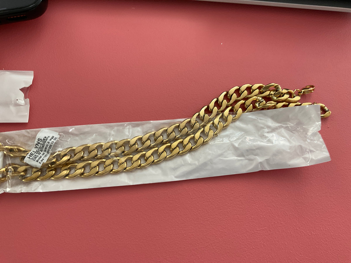 Collier homme doré maille épaisse