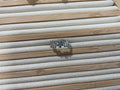 Bague argent fleur coller