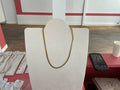 Collier doré ras le cou plat